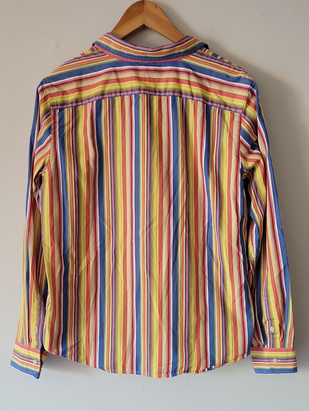Lauren Ralph Lauren Multicolor Striped Button-Down Shirt 100% Cotton - Picture 4 of 6